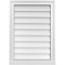 Ekena Millwork Vertical Surface Mount PVC Gable Vent w/ 2"W x 2"H , Brickmould Sill Frame, 20"W x 28"H GVPVE20X2803SN - alternate 1